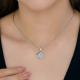 Серебряная подвеска Diamant с кристальной тканью 94-130-00098-1