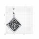 Серебряная подвеска Diamant с кристальной тканью 94-130-00098-1