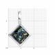 Серебряная подвеска Diamant с кристальной тканью 94-130-00098-2