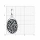 Серебряная подвеска Diamant с кристальной тканью 94-130-00105-1
