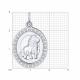 Серебряная подвеска Знак зодиака Лев Diamant с фианитом 94-130-00148-1