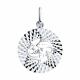 Серебряная подвеска Знак зодиака Рыбы Diamant 94-130-00166-1