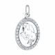 Серебряная подвеска Знак зодиака Овен Diamant с фианитом 94-130-00167-1