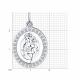 Серебряная подвеска Знак зодиака Близнецы Diamant с фианитом 94-130-00168-1