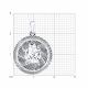 Серебряная подвеска Знак зодиака Близнецы Diamant 94-130-00223-1
