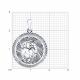 Серебряная подвеска Знак зодиака Козерог Diamant 94-130-00226-1