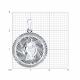 Серебряная подвеска Знак зодиака Стрелец Diamant 94-130-00228-1