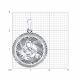 Серебряная подвеска Знак зодиака Скорпион Diamant 94-130-00229-1