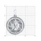 Серебряная подвеска Знак зодиака Дева Diamant 94-130-00231-1