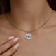 Серебряная подвеска Знак зодиака Рыбы Diamant 94-130-00232-1