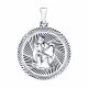 Серебряная подвеска Знак зодиака Водолей Diamant 94-130-00233-1