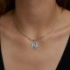 Серебряная подвеска Знак зодиака Водолей Diamant 94-130-00233-1