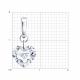 Серебряная подвеска Diamant 94-130-00265-2 с фианитом
