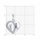 Серебряная подвеска Diamant 94-130-00278-1 с фианитом