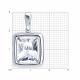 Серебряная подвеска Diamant 94-130-00300-1 с фианитом