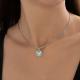 Серебряная подвеска Знак зодиака Телец Diamant с фианитом и эмалью 94-130-02335-1