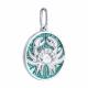 Серебряная подвеска Знак зодиака Рак Diamant с фианитом и эмалью 94-130-02354-1