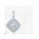 Серебряная подвеска Diamant 94-130-02397-1 с фианитом