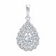 Серебряная подвеска Diamant 94-130-02407-1 с фианитом