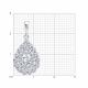 Серебряная подвеска Diamant 94-130-02407-1 с фианитом