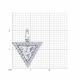 Серебряная подвеска Diamant 94-130-02427-1 с фианитом