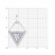Серебряная подвеска Diamant 94-130-02428-1 с фианитом