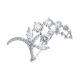 Серебряная брошь Diamant 94-140-01411-1 с фианитом