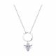 Серебряное колье Diamant 94-170-00095-2 с фианитом