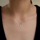 Серебряное колье Diamant 94-170-00095-2 с фианитом