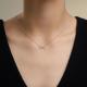Серебряное колье Diamant 94-170-00100-1 с фианитом
