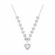 Серебряное колье Diamant 94-170-00255-2 с фианитом