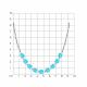Серебряное колье Diamant со стеклом 94-170-00313-1