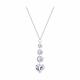 Серебряное колье Diamant 94-170-00516-1 с фианитом