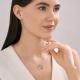 Серебряное колье Diamant 94-170-02390-1 с эмалью