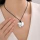 Текстильный шнурок-колье с декоративным элементом из серебра Diamant 94-170-02661-1