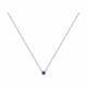 Серебряное колье Diamant 94-270-01102-2 с сапфиром