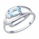 Серебряное кольцо Diamant 94-310-00174-1 с топазом