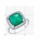 Серебряное кольцо Diamant 94-310-00433-1 с фианитом и агатом