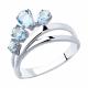 Серебряное кольцо Diamant 94-310-00450-1 с топазом