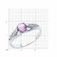 Серебряное кольцо Diamant 94-310-00498-1 с фианитом и аметистом