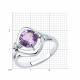 Серебряное кольцо Diamant 94-310-00603-2 с фианитом и аметистом