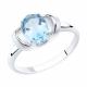 Серебряное кольцо Diamant 94-310-00760-1 с топазом