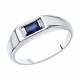 Серебряное кольцо Diamant 94-310-00772-1 с сапфировым корундом
