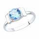 Серебряное кольцо Diamant 94-310-00774-1 с топазом