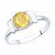 Серебряное кольцо Diamant 94-310-00774-3 с цитрином