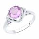 Серебряное кольцо Diamant 94-310-00783-2 с аметистом