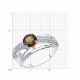 Серебряное кольцо Diamant 94-310-00784-1 с фианитом и раухтопазом
