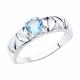 Серебряное кольцо Diamant 94-310-00793-1 с топазом