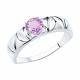 Серебряное кольцо Diamant 94-310-00793-3 с аметистом