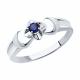 Серебряное кольцо Diamant 94-310-00974-1 с сапфировым корундом